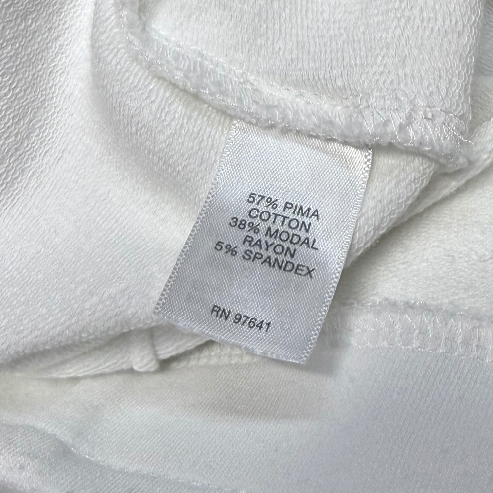 Pure Jill Slim-Leg Cropped Pants Womens XS Petite White Pima Cotton Stretch - Picture 4 of 12